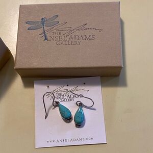 Cathy Webster Ansel Adams Gallery Turquoise Teardrop Earrings